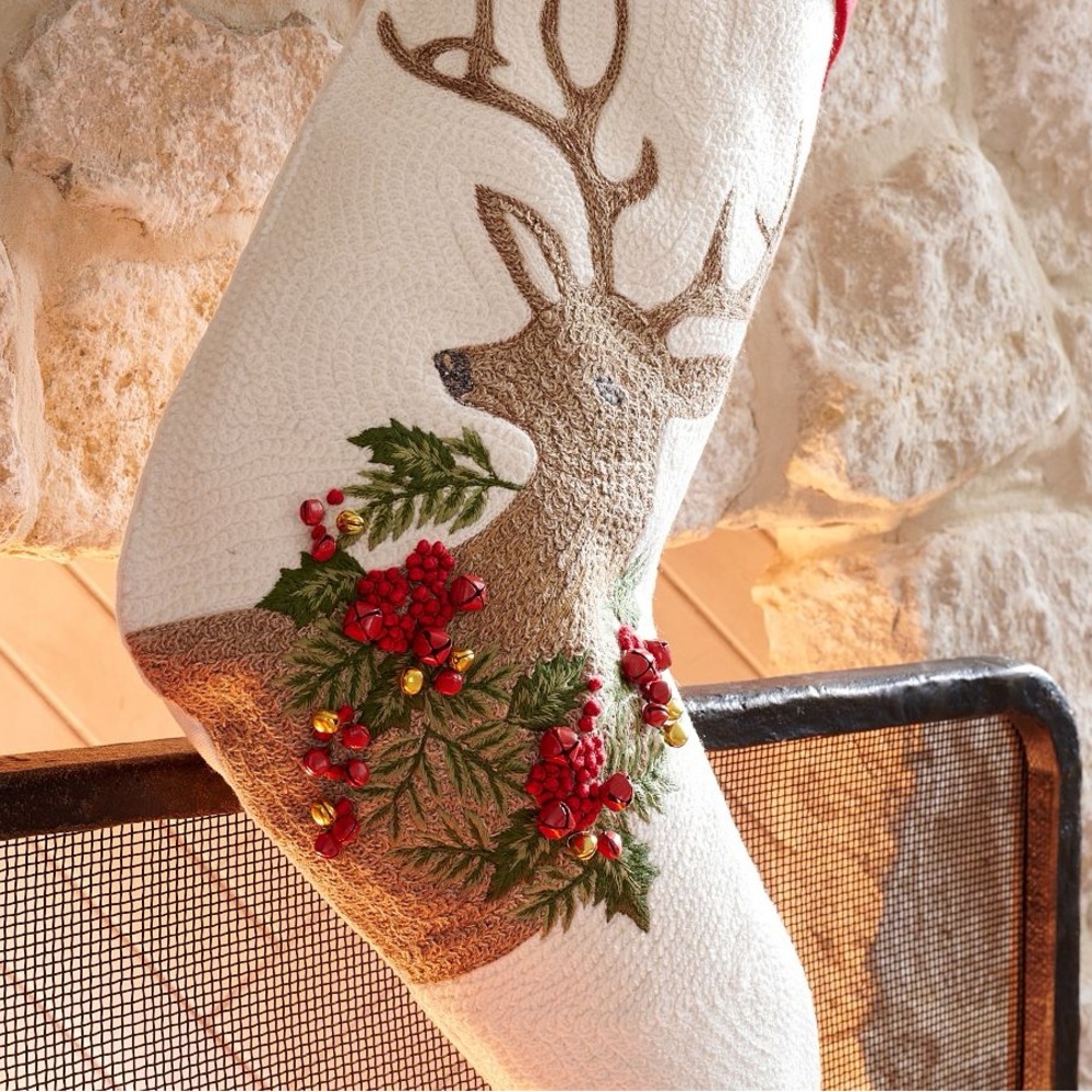 Pottery Barn.Best Seller Holiday Icons Crewel Stockings